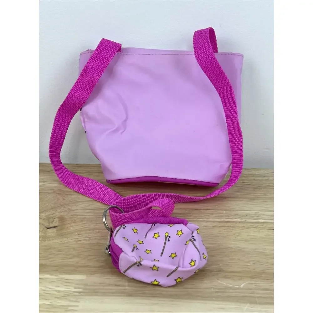 Vintage 1993 The Lyons Group Barney And Baby Bop Colorful Mini Bag W/ Coin Purse